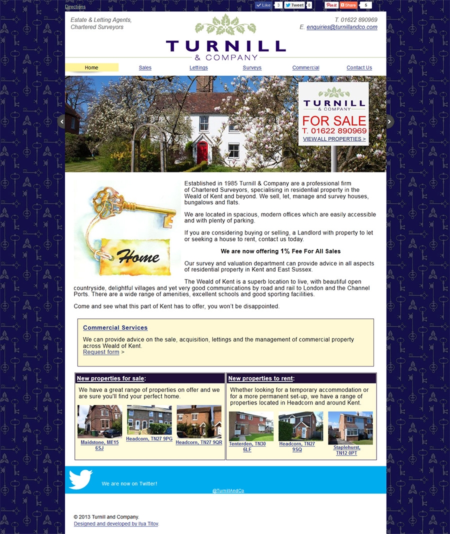 Turnill and Co website